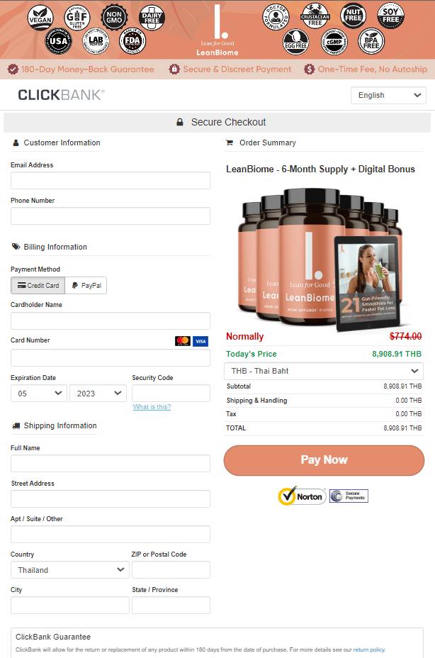LeanBiome - Secure Order Page
